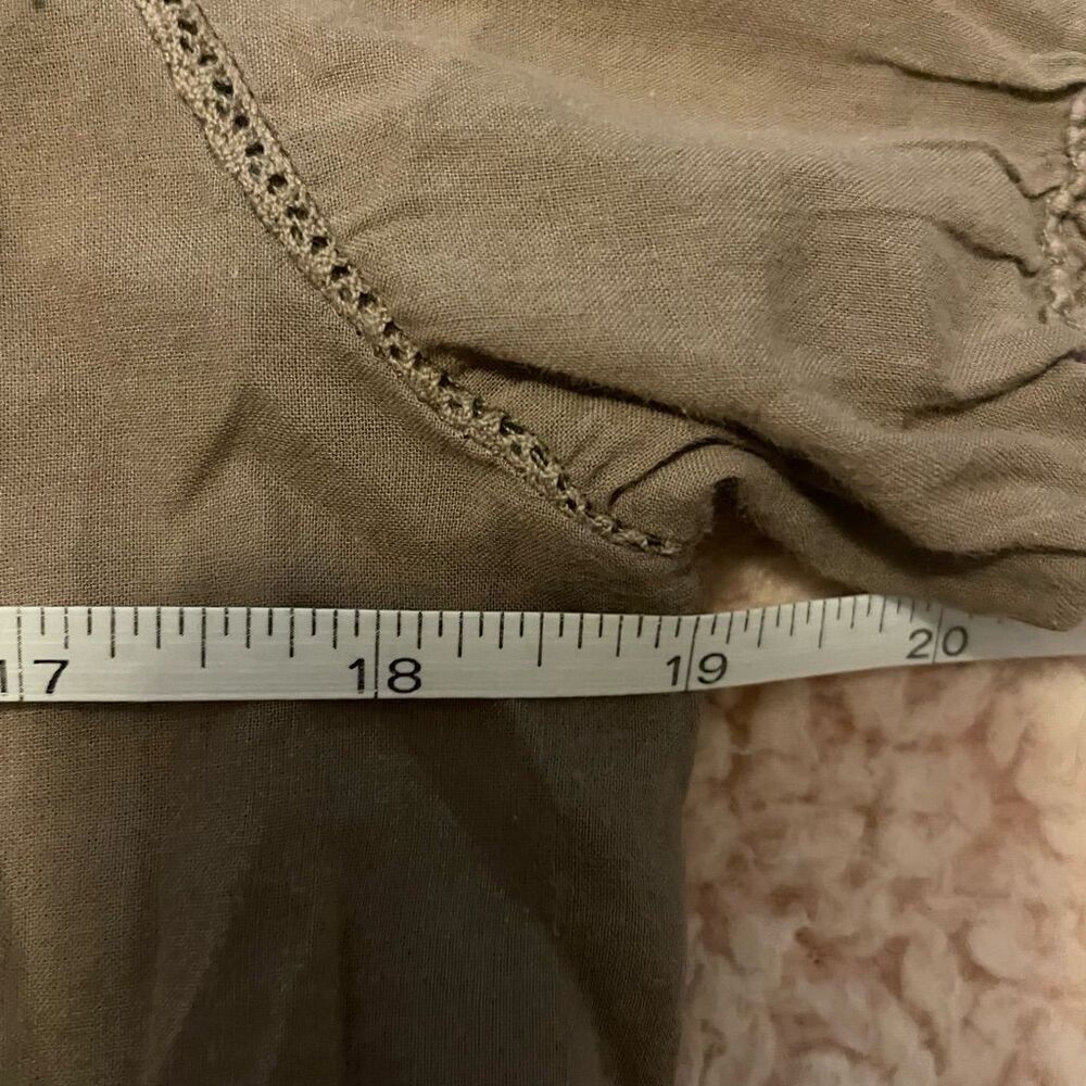 Sanctuary knit lace brown blouse small - Picture 8 of 11